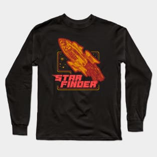 Star Finder vintage spaceship sci fi Long Sleeve T-Shirt